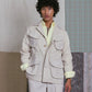 SAFARI JACKET in LIGHT BEIGE LINEN