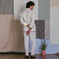 SAFARI JACKET in LIGHT BEIGE LINEN
