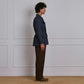 SAFARI JACKET in NAVY BLUE LINEN