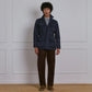 SAFARI JACKET in NAVY BLUE LINEN