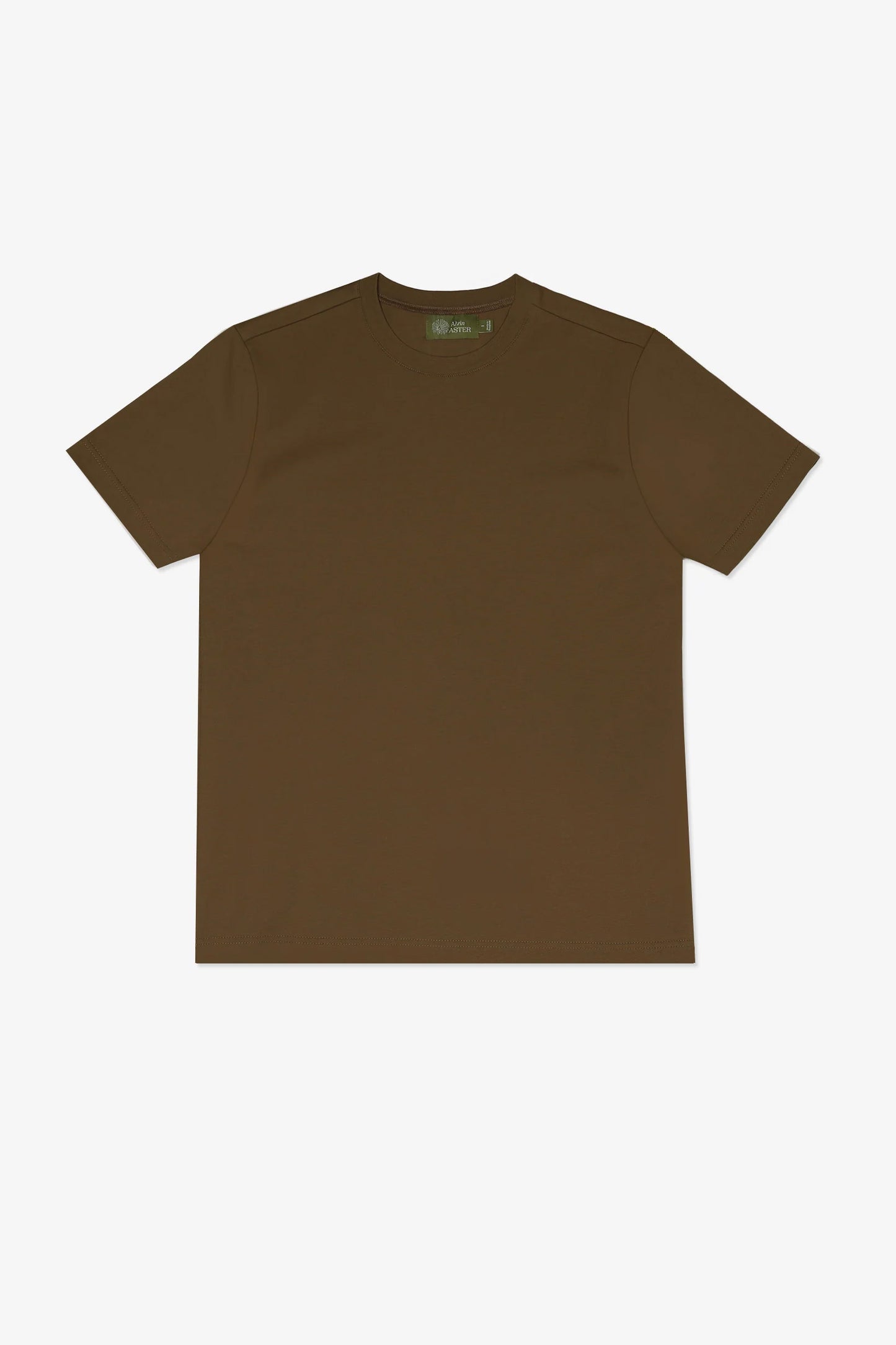 CREW T-SHIRT in CEDAR BROWN