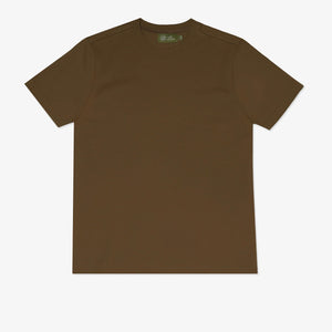 CREW T-SHIRT in CEDAR BROWN
